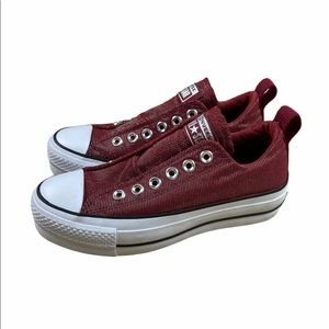 Converse All Star Low Top Lift Platform Slip on 5